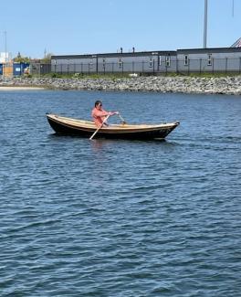 17' Gardner Nahant/Swampscott Rowing Dory, in water