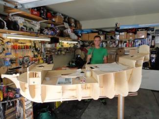 Wooden, Handcrafted 14 Feet Long RC Pirate Ship